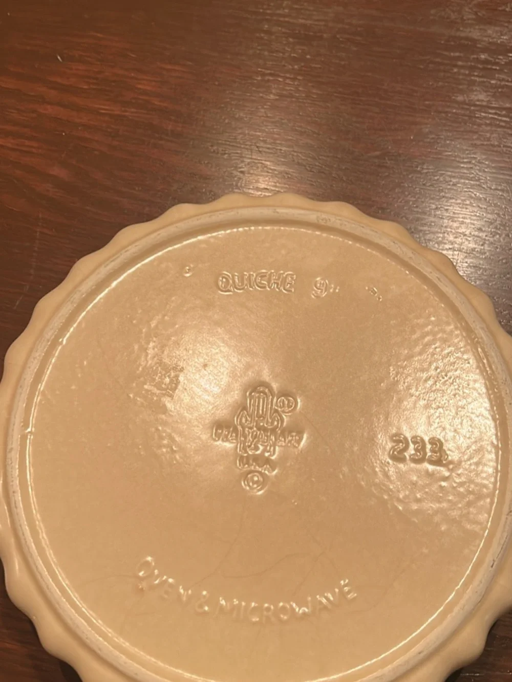 Pfaltzgraff vintage quiche dish village collection